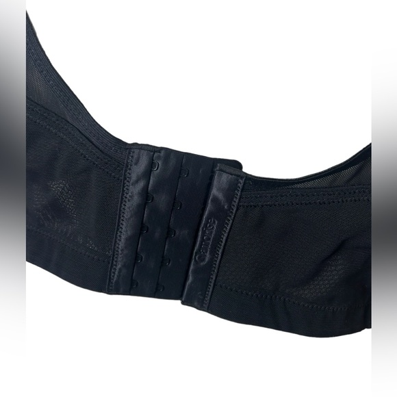 GLAMORISE SPORT womens black full figure wirefree athletic bra size NWOT - Picture 6 of 10